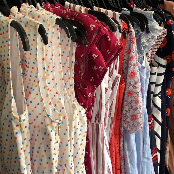 🎈 SALE NWT Draper James Stripe Faux Wrap Dress - Picture 6 of 8